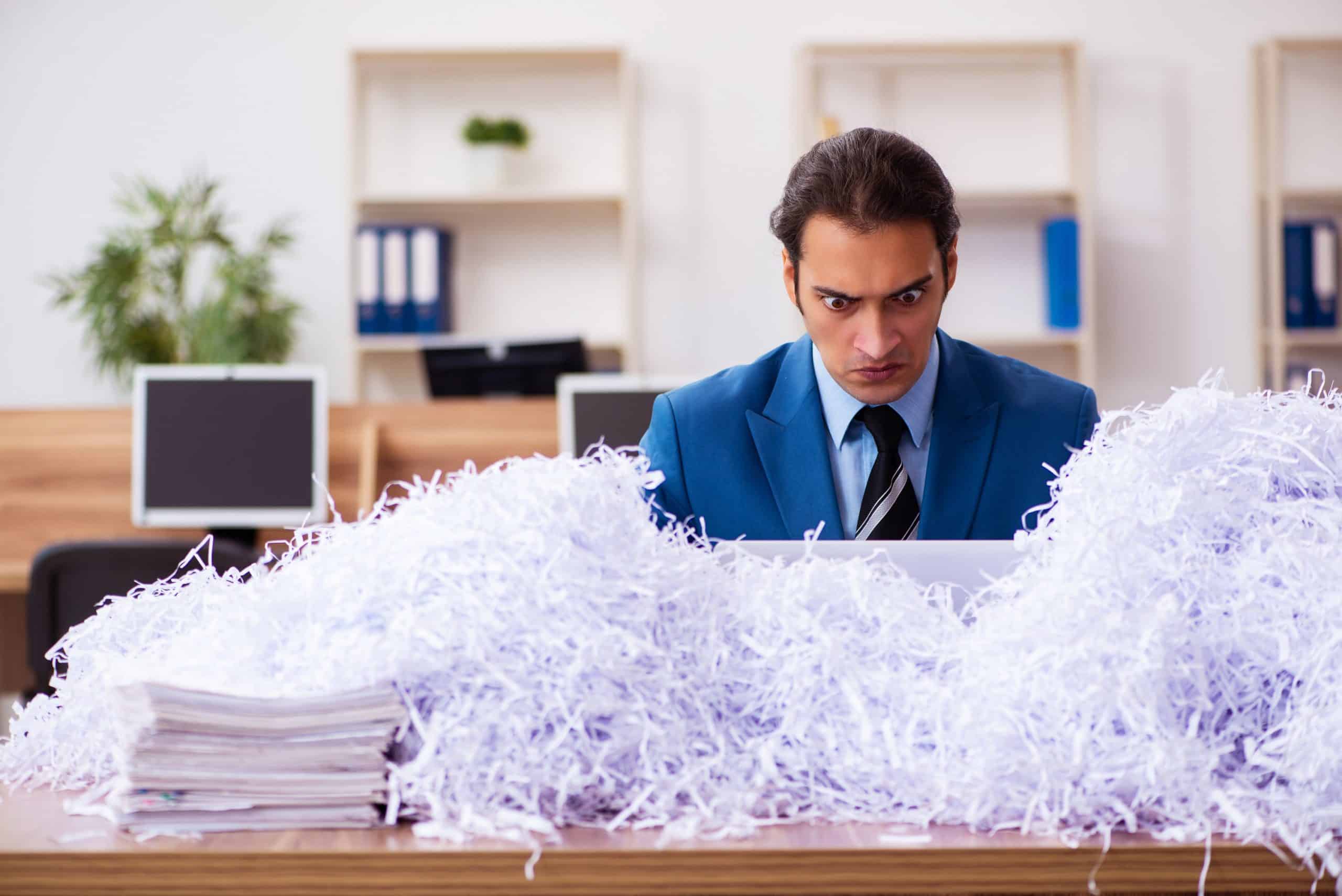 Papierloses Büro: sortieren Sie noch oder schreddern
